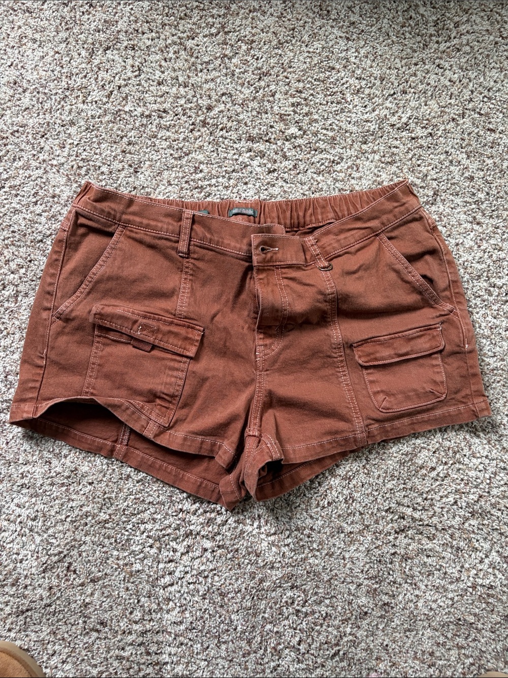 wild fable Rust Brown Cargo Pocket Shorts